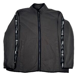 G-Star Raw Logo Tape Track Jacket Men's 2XL Full Zip Black Long Sleeve